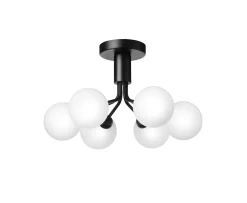 Nuura Apiales 6 Plafond Satin Black/Opal