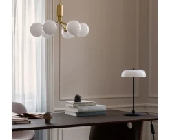 Nuura Apiales 6 Taklampa Brushed Brass/Opal