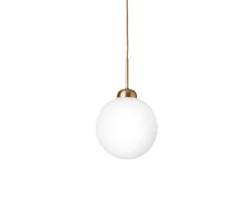 Nuura Apiales 1 Taklampa Brushed Brass/Opal Large