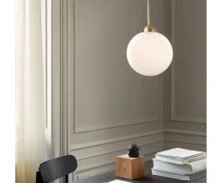 Nuura Apiales 1 Taklampa Brushed Brass/Opal Large