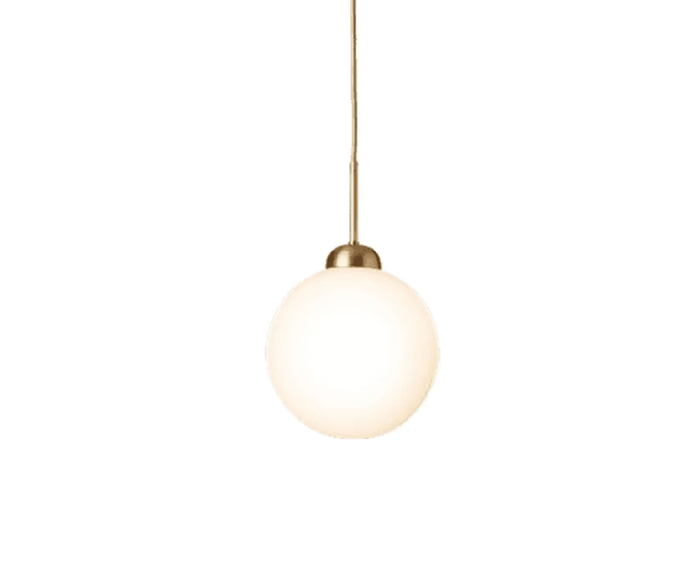 Nuura Apiales 1 Taklampa Brushed Brass/Opal Large