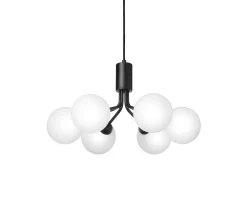 Nuura Apiales 6 Taklampa Satin Black/Opal
