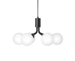 Nuura Apiales 6 Taklampa Satin Black/Opal