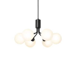 Nuura Apiales 6 Taklampa Satin Black/Opal
