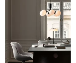 Nuura Apiales 6 Taklampa Satin Black/Opal