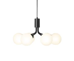 Nuura Apiales 6 Taklampa Satin Black/Opal