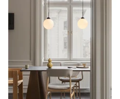 Nuura Apiales 1 Taklampa Satin Black/Opal Large