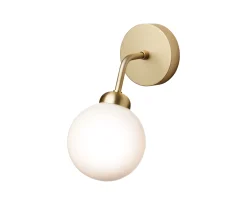Nuura Apiales Vägglampa Brushed Brass/Opal