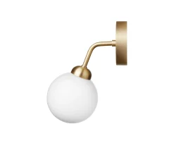Nuura Apiales Vägglampa Brushed Brass/Opal