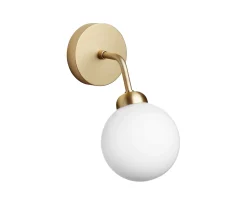 Nuura Apiales Vägglampa Brushed Brass/Opal