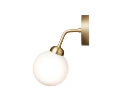 Nuura Apiales Vägglampa Brushed Brass/Opal
