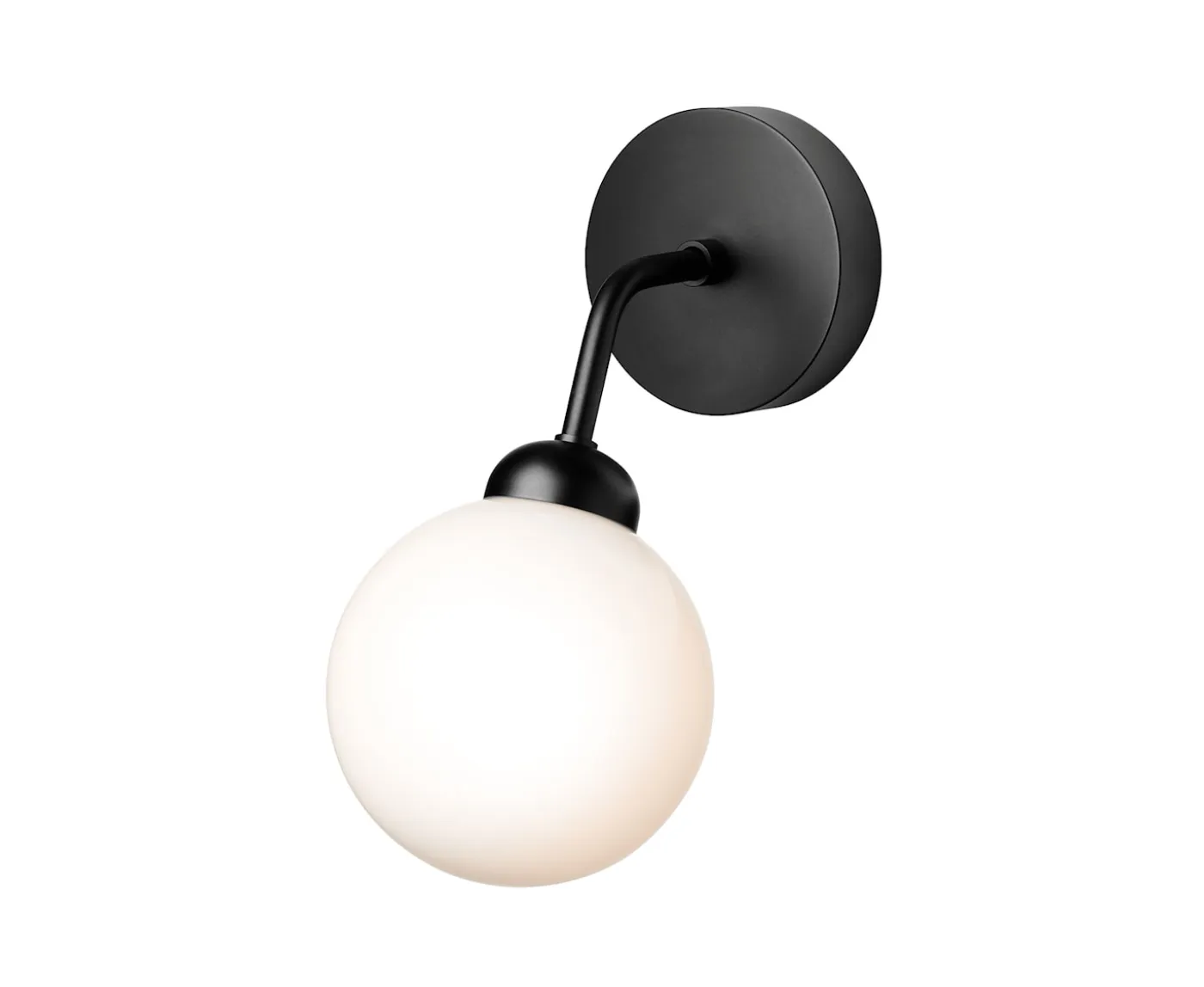 Nuura Apiales Vägglampa Satin Black/Opal