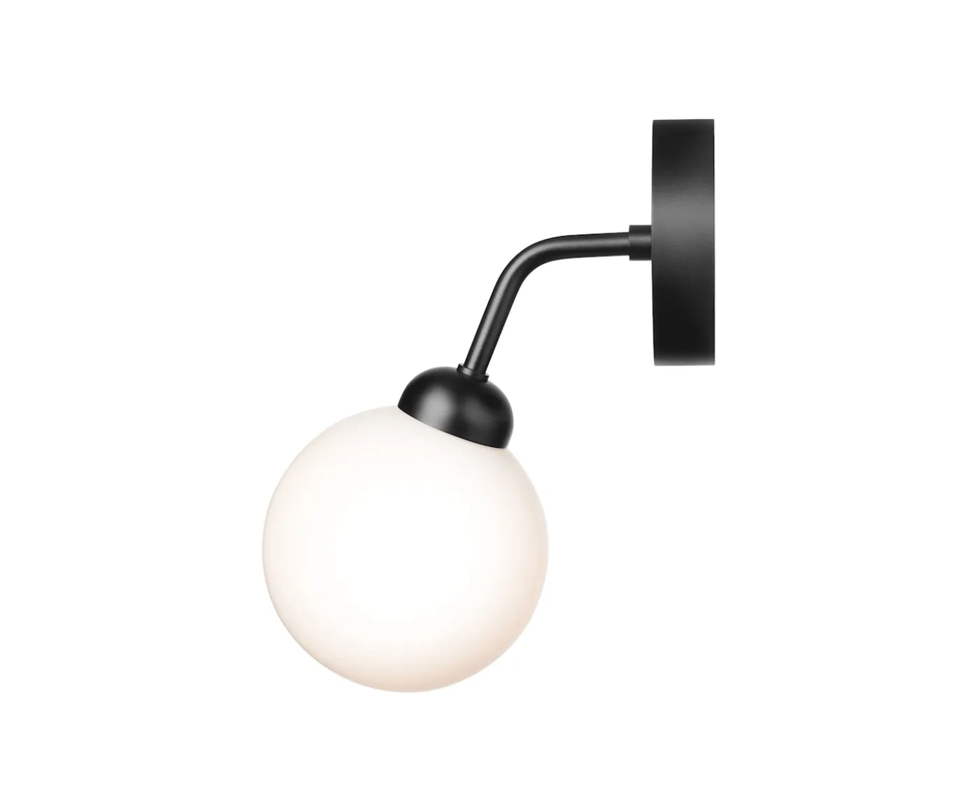 Nuura Apiales Vägglampa Satin Black/Opal