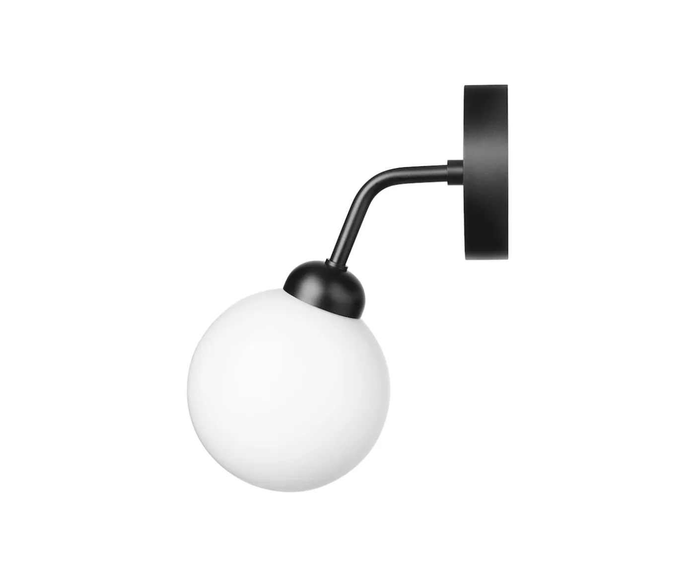 Nuura Apiales Vägglampa Satin Black/Opal