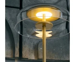 Nuura Blossi Bordslampa Nordic Gold/Clear Small