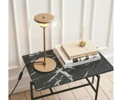 Nuura Blossi Bordslampa Nordic Gold/Clear Small