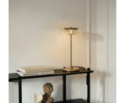 Nuura Blossi Bordslampa Nordic Gold/Clear Small