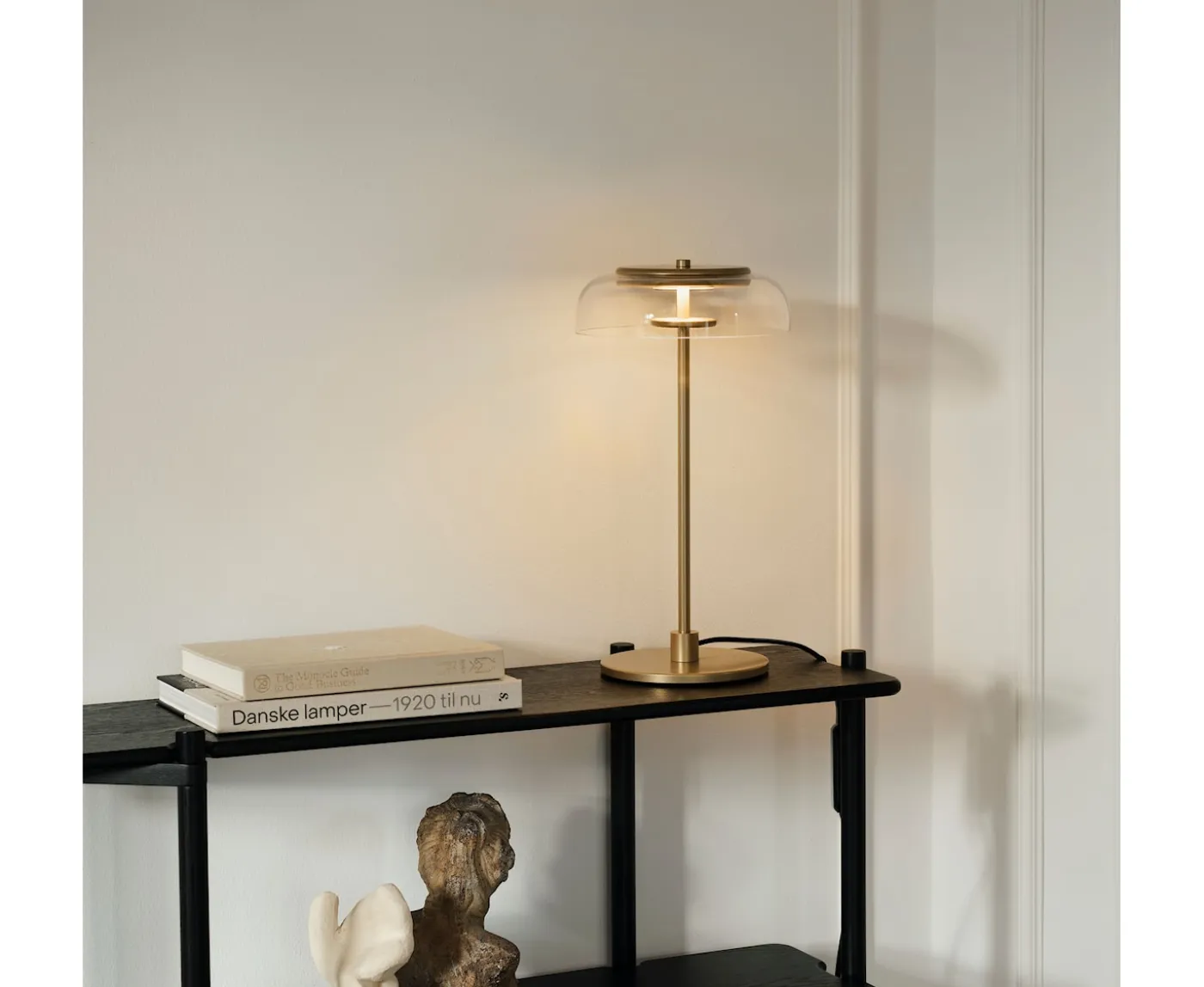 Nuura Blossi Bordslampa Nordic Gold/Clear Small