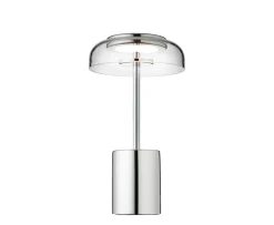 Nuura Blossi Mini Portabel Bordslampa Chrome/Clear
