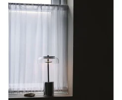 Nuura Blossi Mini Portabel Bordslampa Chrome/Clear