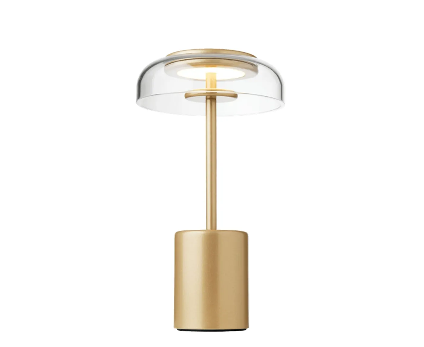 Nuura Blossi Mini Portabel Bordslampa Nordic Gold/Clear