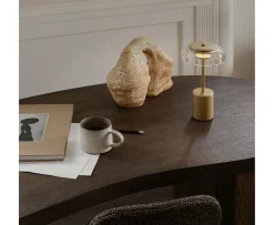 Nuura Blossi Mini Portabel Bordslampa Nordic Gold/Clear