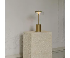 Nuura Blossi Mini Portabel Bordslampa Nordic Gold/Clear