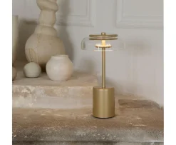 Nuura Blossi Mini Portabel Bordslampa Nordic Gold/Clear
