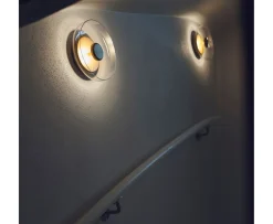 Nuura Blossi Vägglampa Nordic Gold/Clear Ø23