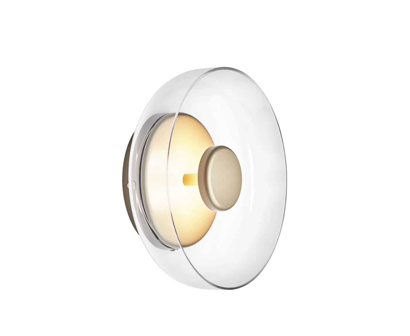 Nuura Blossi Vägglampa Nordic Gold/Clear Ø23