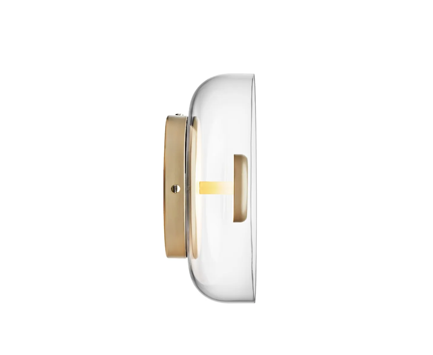 Nuura Blossi Vägglampa Nordic Gold/Clear Ø23