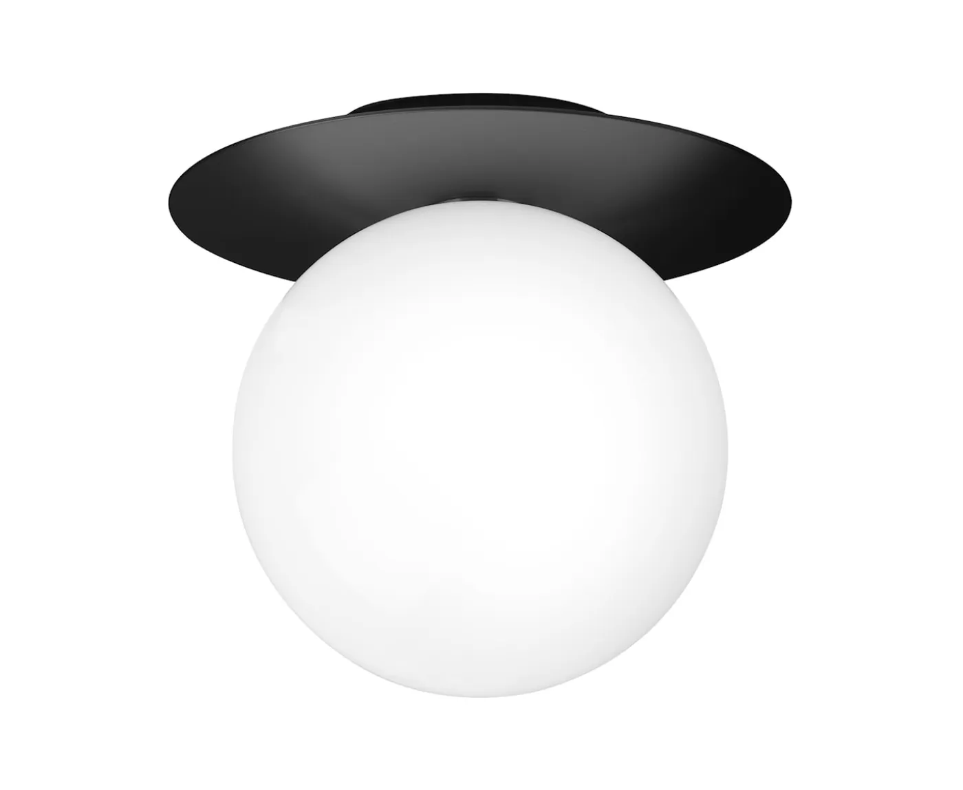 Nuura Liila 1 Vägg-/taklampa Black/Opal Large