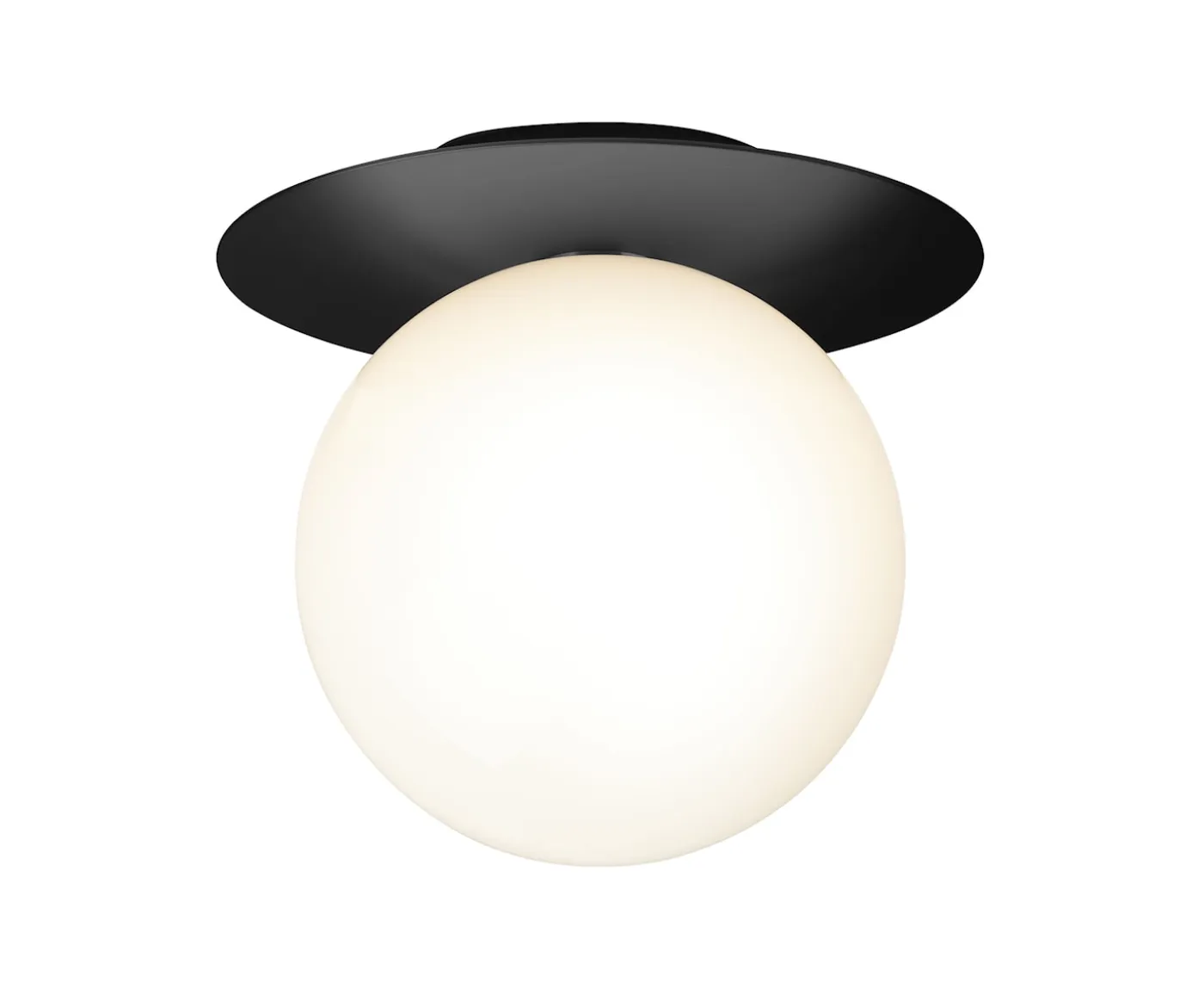 Nuura Liila 1 Vägg-/taklampa Black/Opal Large