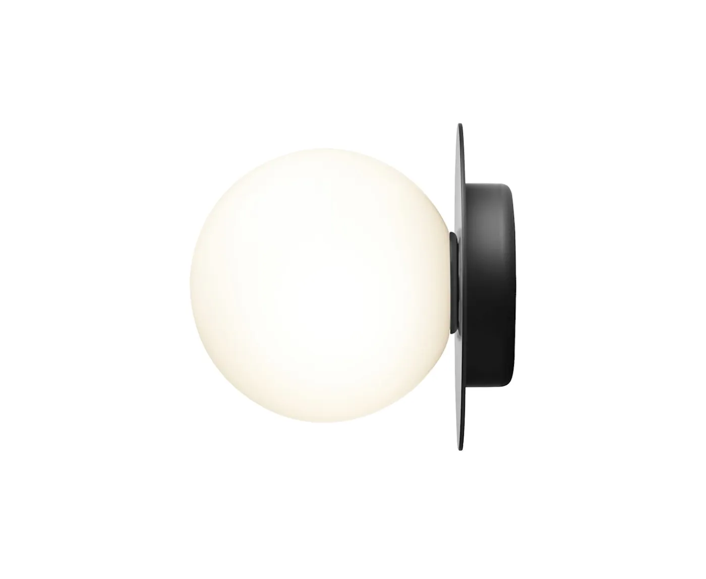 Nuura Liila 1 Vägg-/taklampa Black/Opal Medium