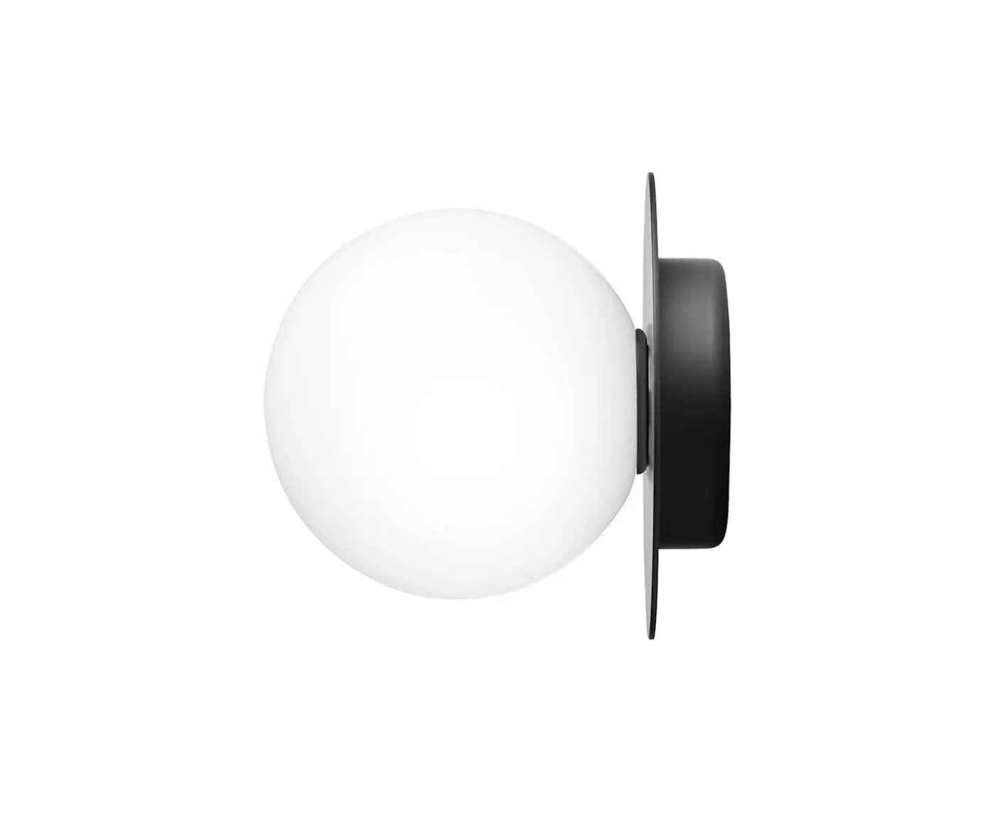 Nuura Liila 1 Vägg-/taklampa Black/Opal Medium