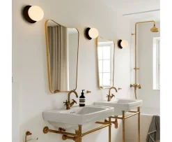 Nuura Liila 1 Vägg-/taklampa Black/Opal Medium