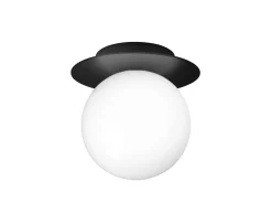 Nuura Liila 1 Vägg-/taklampa Black/Opal Medium