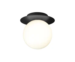 Nuura Liila 1 Vägg-/taklampa Black/Opal Medium