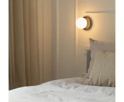 Nuura Liila 1 Vägg-/taklampa Black/Opal Small