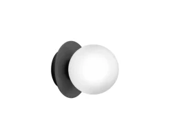 Nuura Liila 1 Vägg-/taklampa Black/Opal Small
