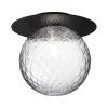 Nuura Liila 1 Vägg-/taklampa Black/Optic Clear Large