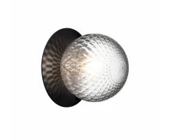 Nuura Liila 1 Vägg-/taklampa Black/Optic Clear Medium
