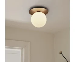 Nuura Liila 1 Vägg-/taklampa Dark Bronze/Opal Large