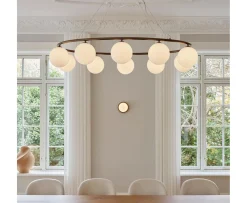 Nuura Liila 1 Vägg-/taklampa Dark Bronze/Opal Medium