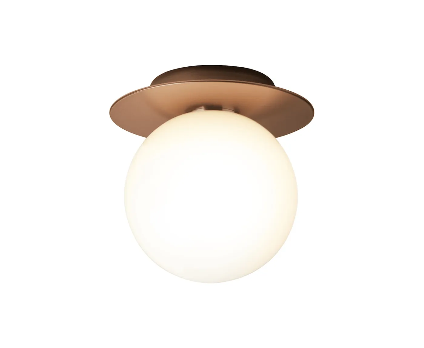 Nuura Liila 1 Vägg-/taklampa Dark Bronze/Opal Medium
