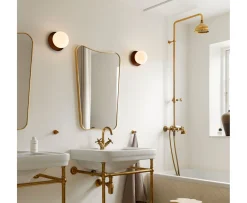 Nuura Liila 1 Vägg-/taklampa Dark Bronze/Opal Medium