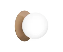Nuura Liila 1 Vägg-/taklampa Dark Bronze/Opal Medium