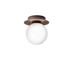 Nuura Liila 1 Vägg-/taklampa Dark Bronze/Opal Small