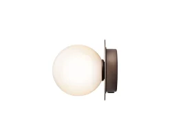 Nuura Liila 1 Vägg-/taklampa Dark Bronze/Opal Small