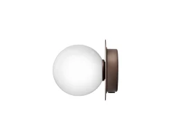 Nuura Liila 1 Vägg-/taklampa Dark Bronze/Opal Small